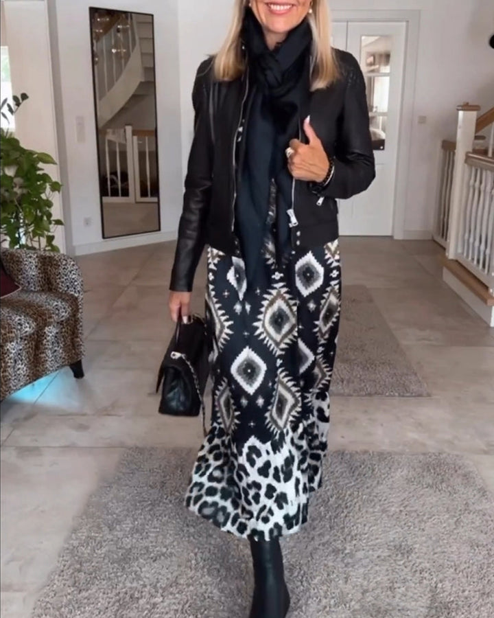 ZELLA™ - Luxe Geo Print Dress