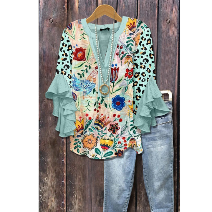 AMARRI - Classy Mixed Floral Vintage Blouse