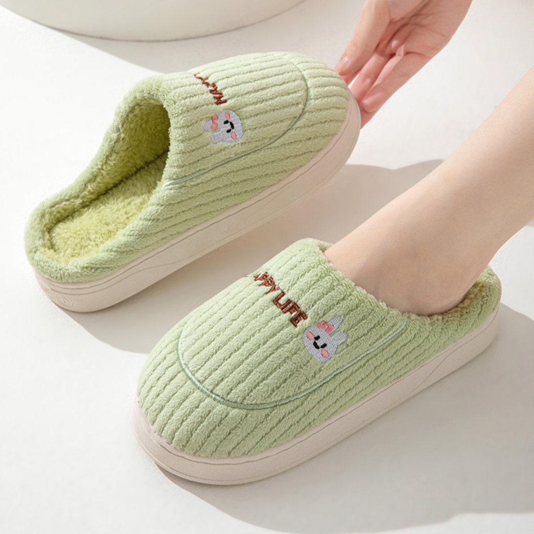 DAMINI™ - Comfy Fluffy Indoor Plush Non-Slip Slippers