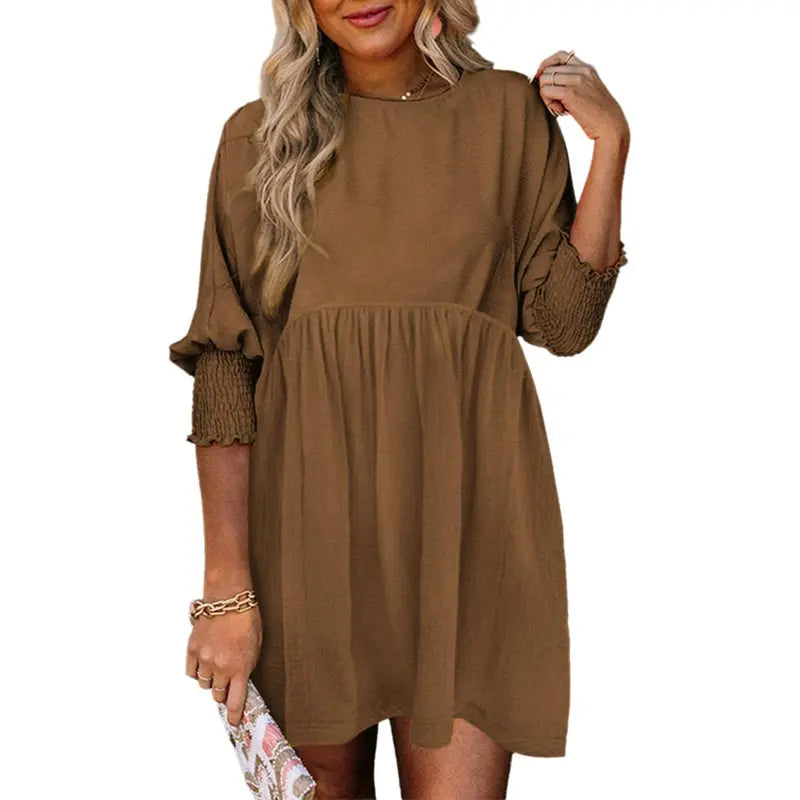 DOROTHY™ – Relaxed Fit Smocked Sleeve Summer Dress