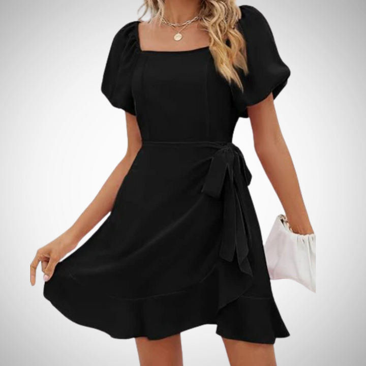 DAPHNE™ - Lightweight Flowy Tie Waist Mini Dress