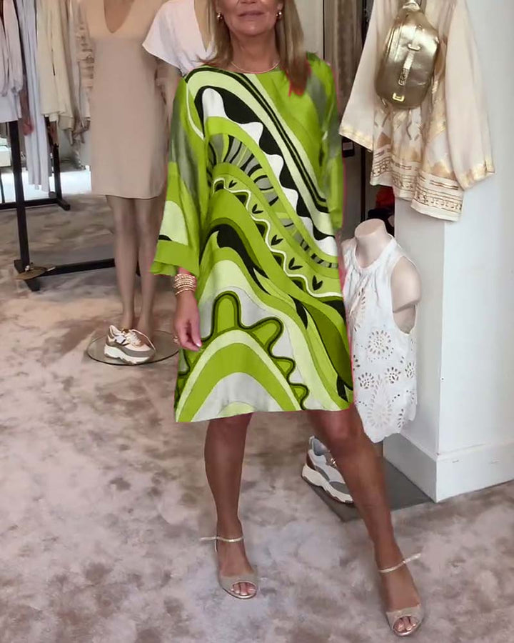 CALLIE™ – Abstract Print Dress