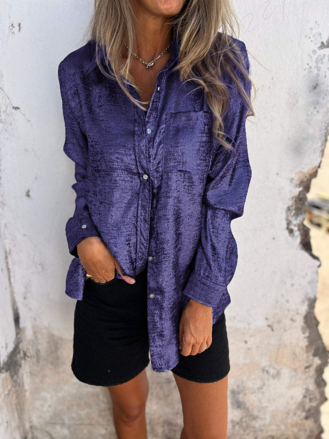 BRYNLEE™ – Glam Shimmer Shirt