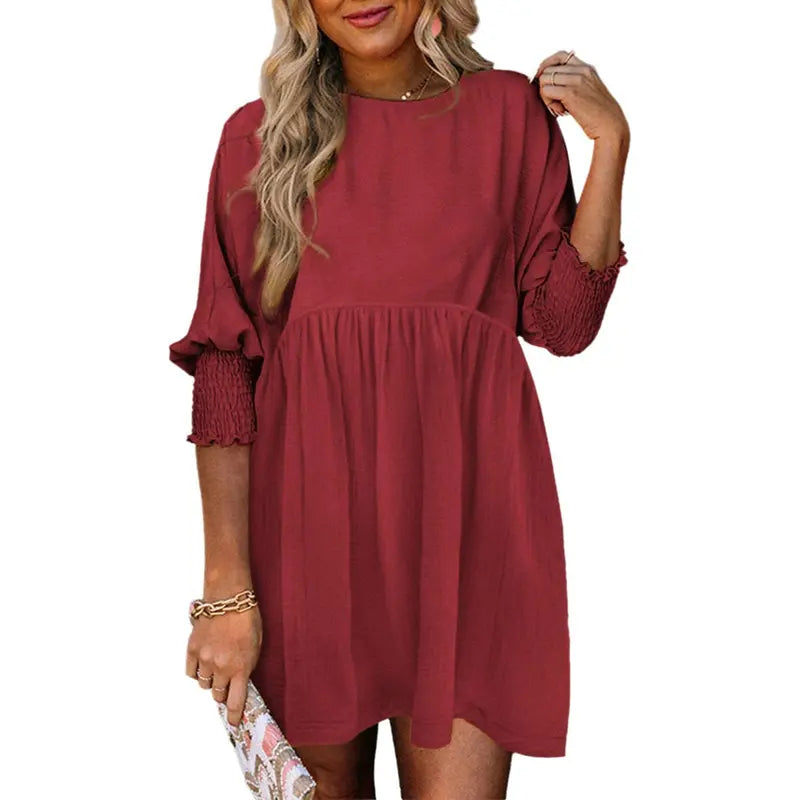 DOROTHY™ – Relaxed Fit Smocked Sleeve Summer Dress