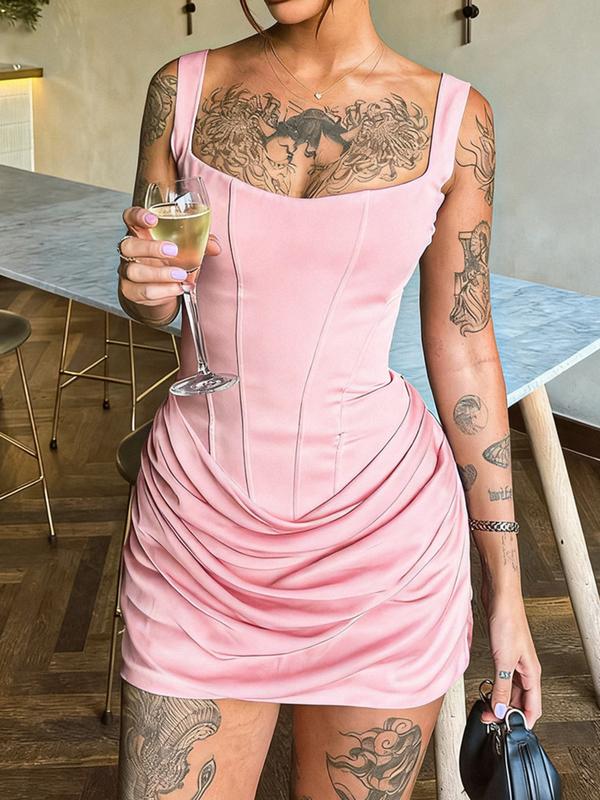 JASMINE™ - Sexy Fishbone Bodycon Ruched Mini Corset Dress for Parties