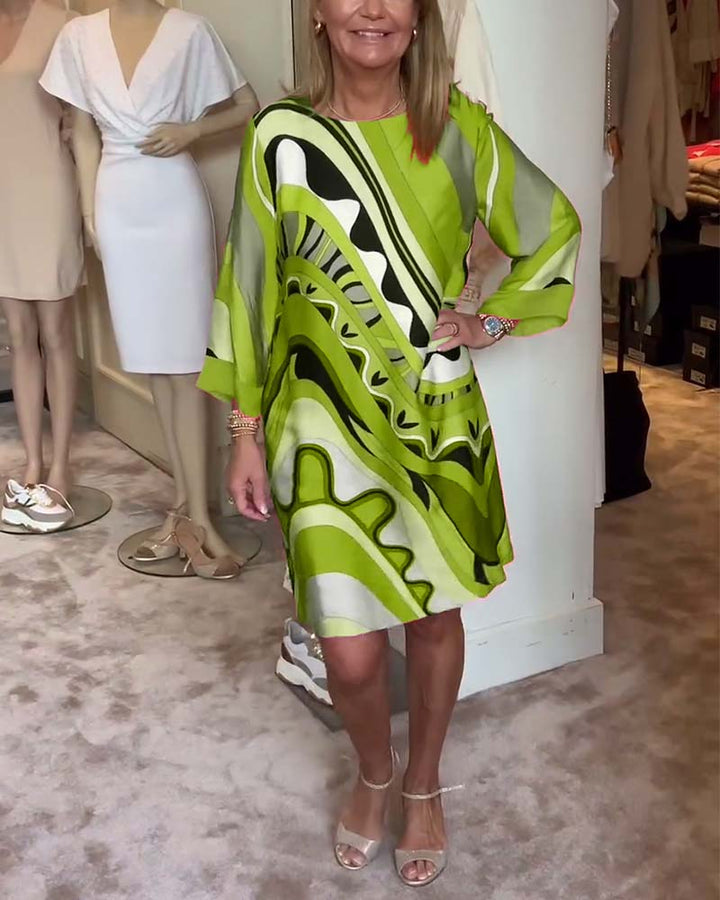 CALLIE™ – Abstract Print Dress