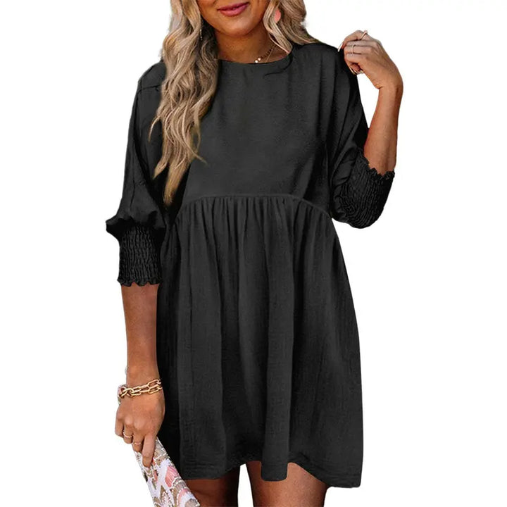 DOROTHY™ – Relaxed Fit Smocked Sleeve Summer Dress