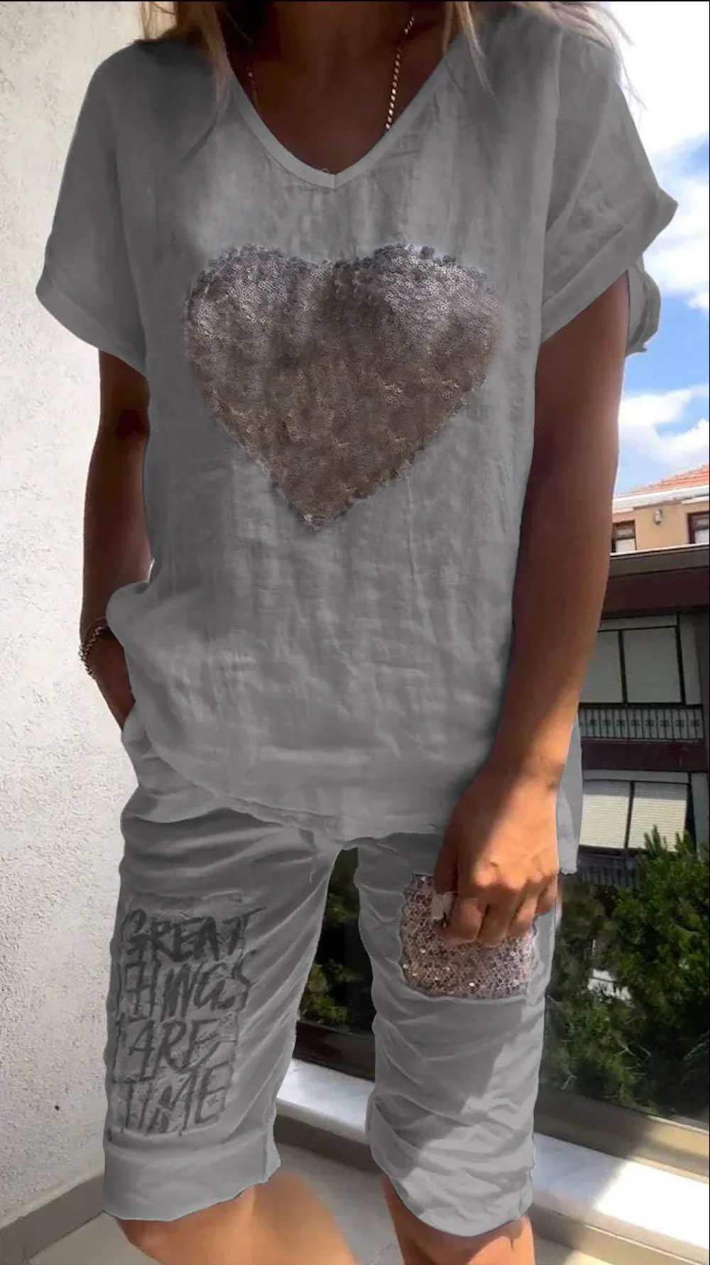 EMERY™ – Bold Heart Two-Piece Set