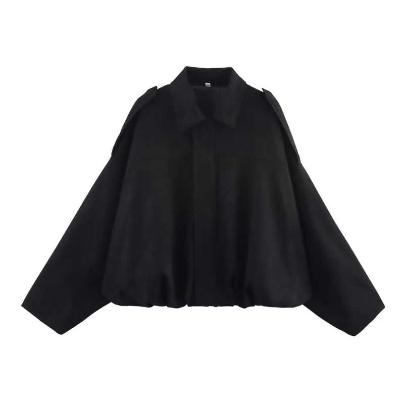 VALENTINA™ – Oversized Cropped Zip-Up Winter Jacket