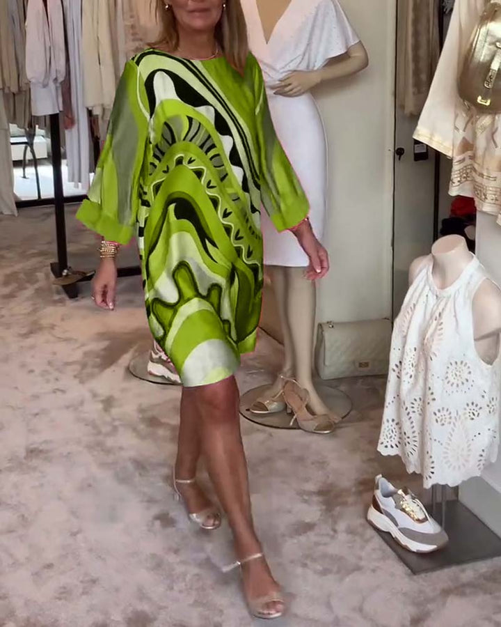 CALLIE™ – Abstract Print Dress