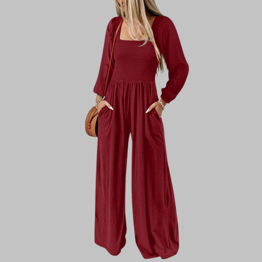 KISHA™ - Chic Loose Overall Wide Leg Jumpsuit