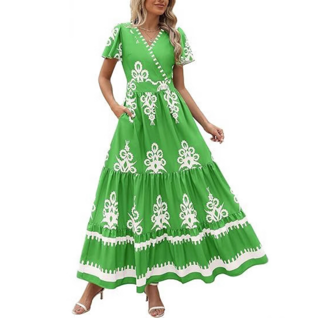 HELLENORE™ - Casual Chic Floral Maxi Dress