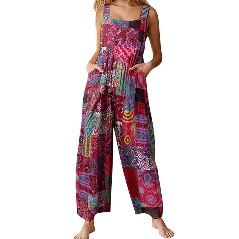 KEHLANI™ – Casual Floral Wide Leg Overalls
