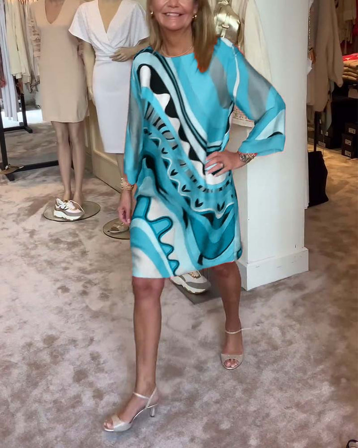 CALLIE™ – Abstract Print Dress
