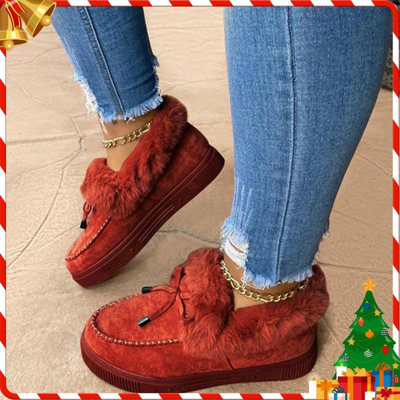 TESIE™ - Comfy Platform Suede Slip-On Winter Slippers