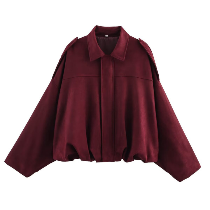 VALENTINA™ – Oversized Cropped Zip-Up Winter Jacket