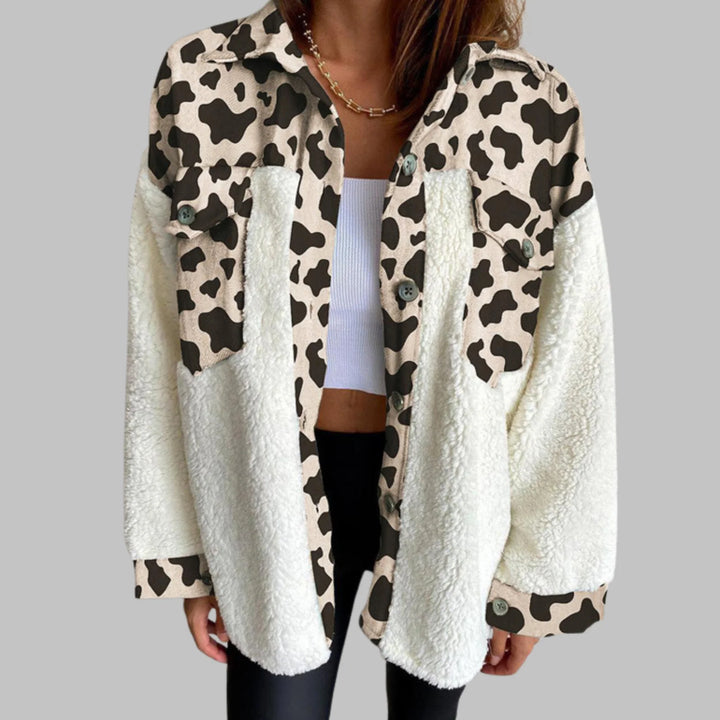 SUNNIE™ - Cozy Long Sleeve Button Down Checkered Jacket