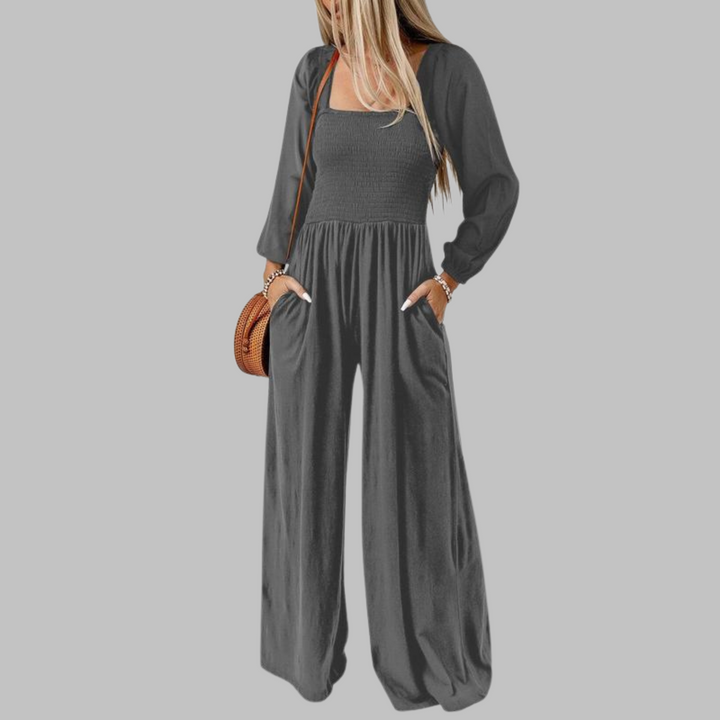 KISHA™ - Chic Loose Overall Wide Leg Jumpsuit