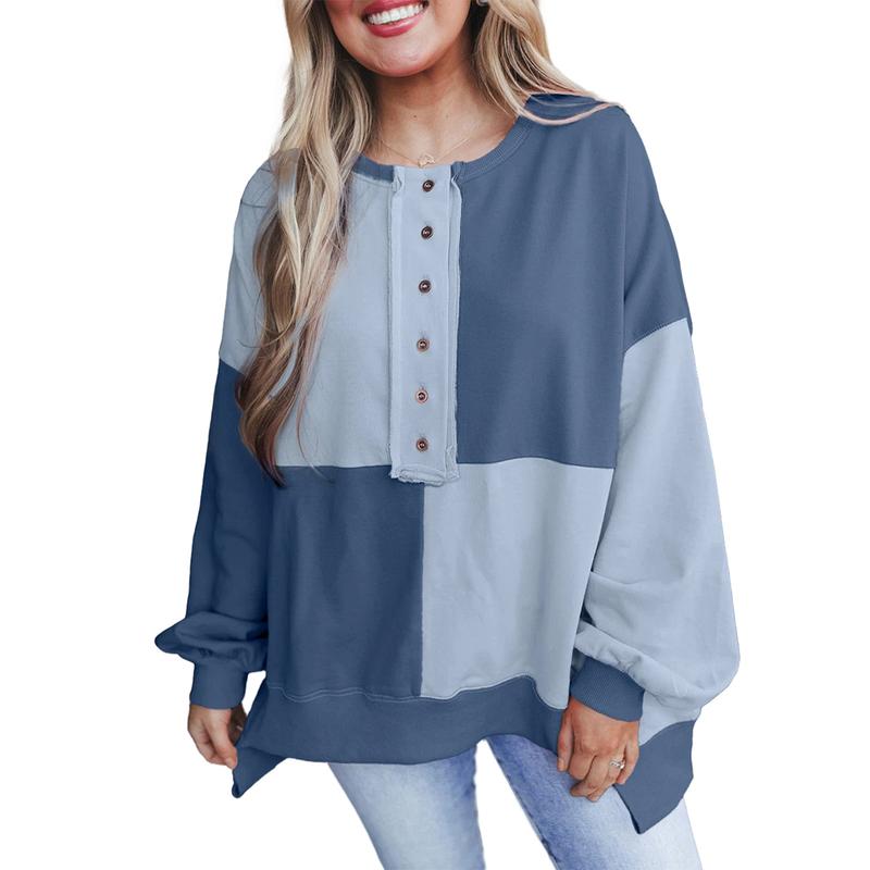 VICTORIA™ - Casual Long Sleeve Pullover with Crewneck for Daily Outfits