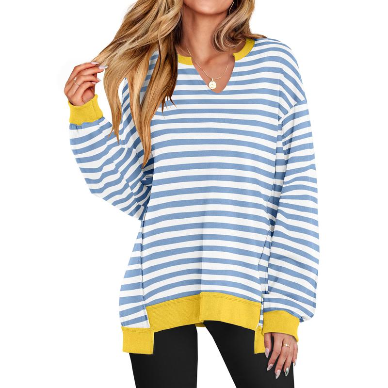LOREN™ - Women's Oversized V-Neck Sweatshirt Tunic for Winter