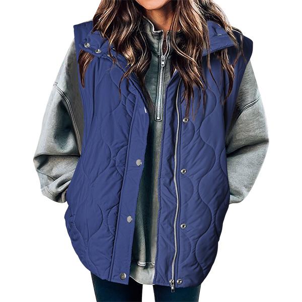 OLIVIA™ - Women's Casual Oversized Puffer Vest with Stand Collar