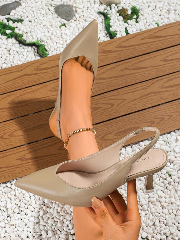 CLARA™ - Women Pointed Toe Slingback Heels for Work & Daily Wear