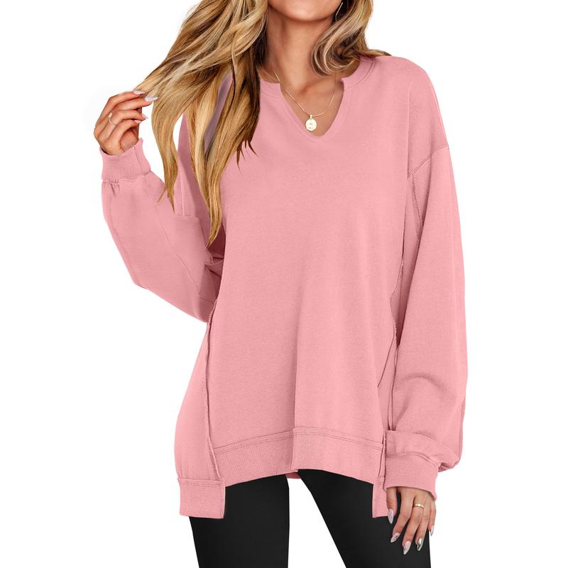 LOREN™ - Women's Oversized V-Neck Sweatshirt Tunic for Winter
