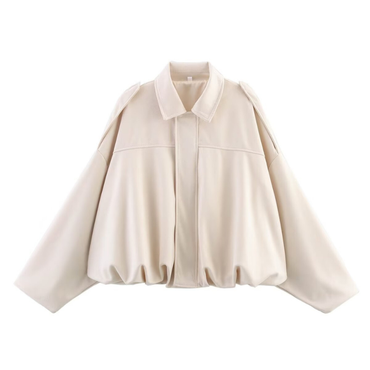 VALENTINA™ – Oversized Cropped Zip-Up Winter Jacket