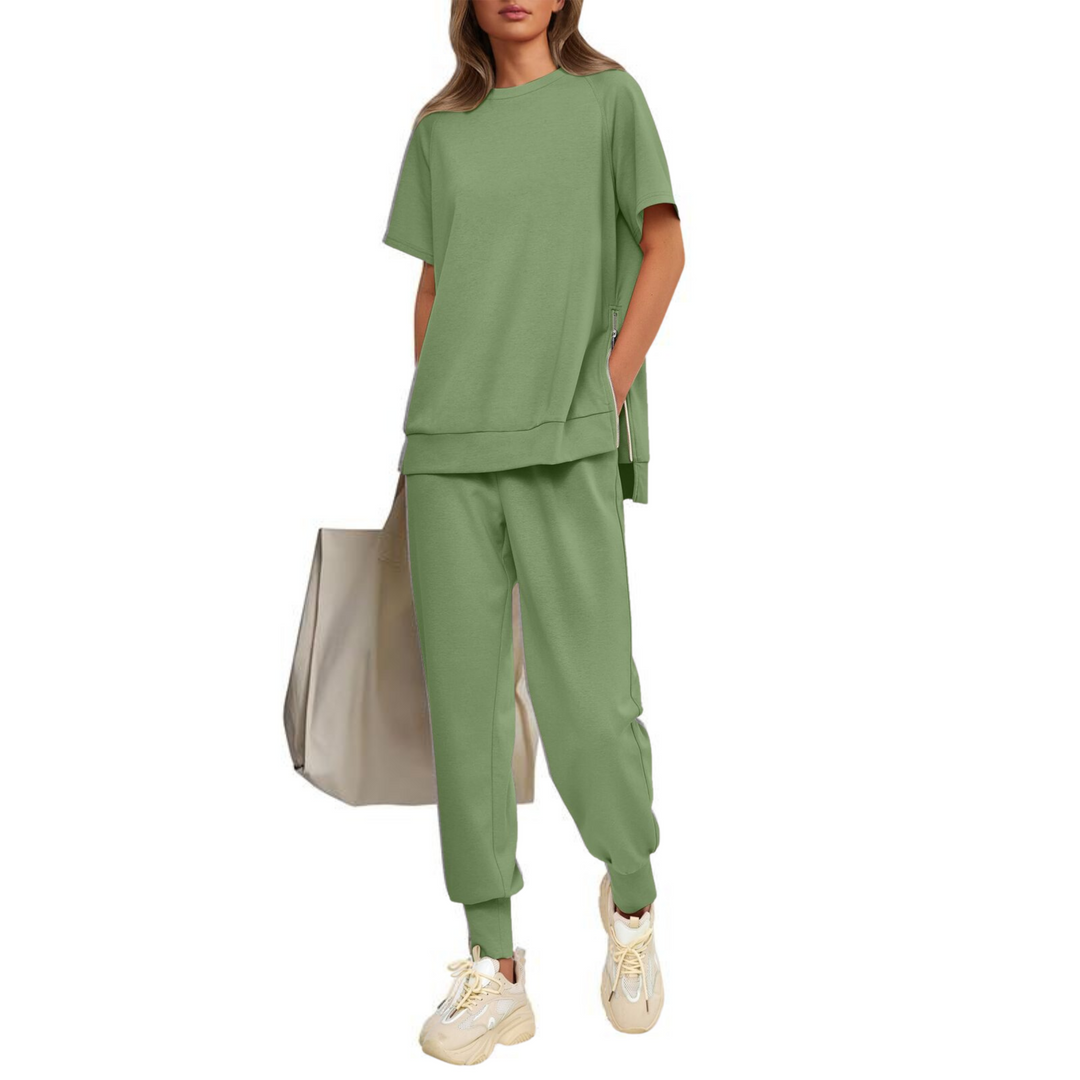 HILARIA™ - Casual Bishop Sleeve Notched Neck Set