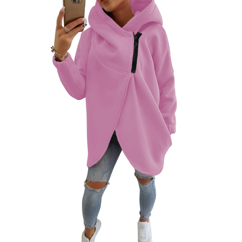 VANIA™ - Plus Size Half-Zip Pullover Hoodie