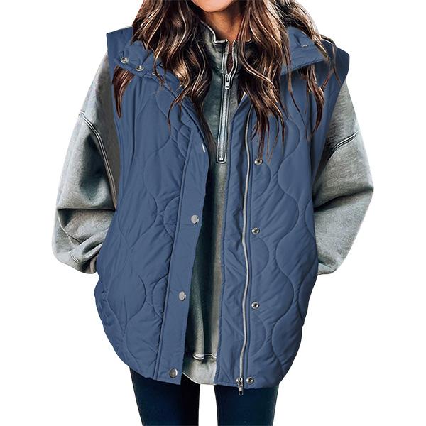 OLIVIA™ - Women's Casual Oversized Puffer Vest with Stand Collar