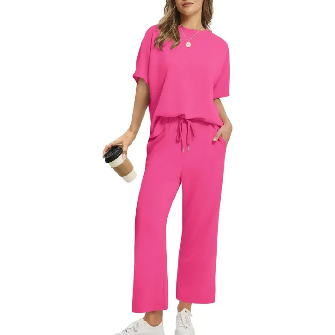JULIE™ – Women's Oversized Cropped Lounge Set