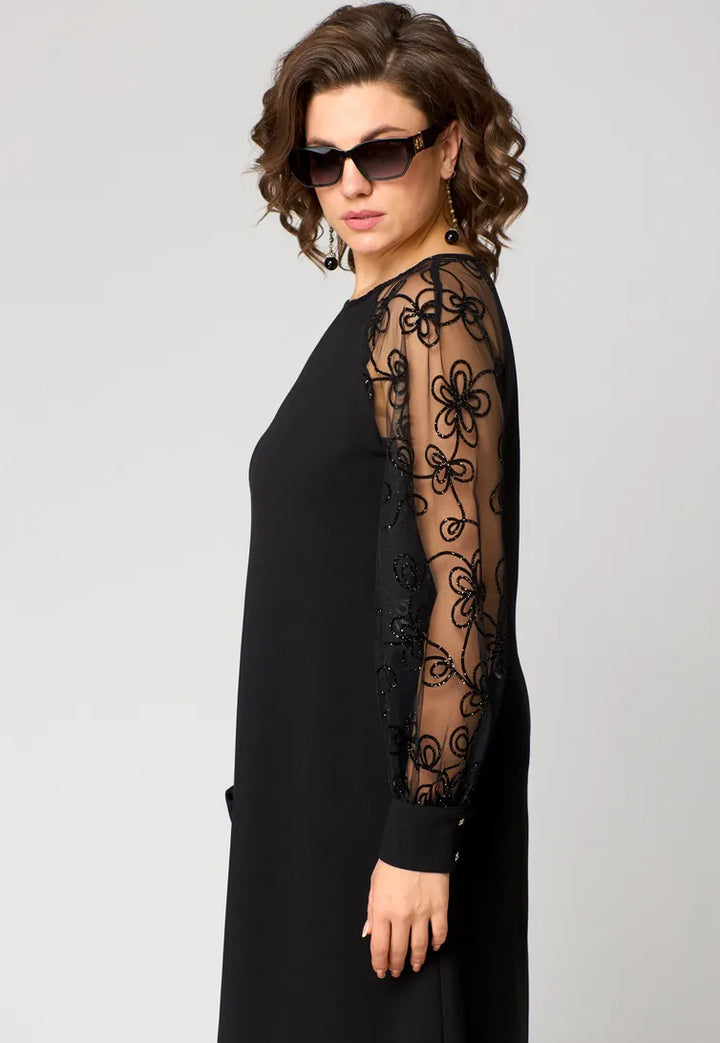 FELICIA™ – Timeless Lace Sleeve Dress