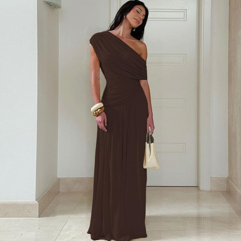 MANO™ - Elegant One Shoulder Evening Bodycon Maxi Dress