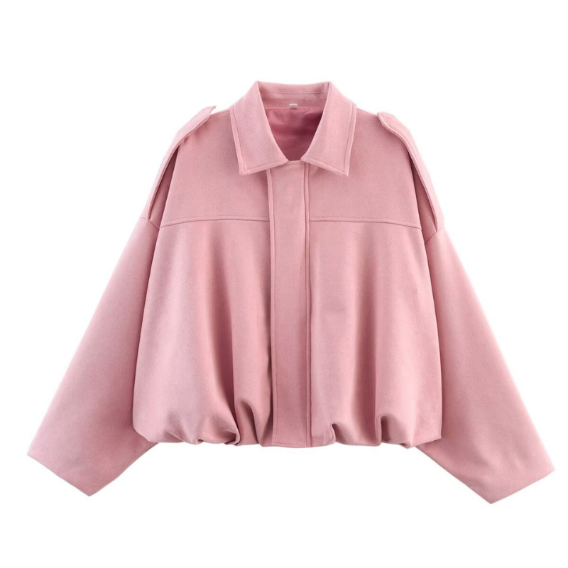 VALENTINA™ – Oversized Cropped Zip-Up Winter Jacket