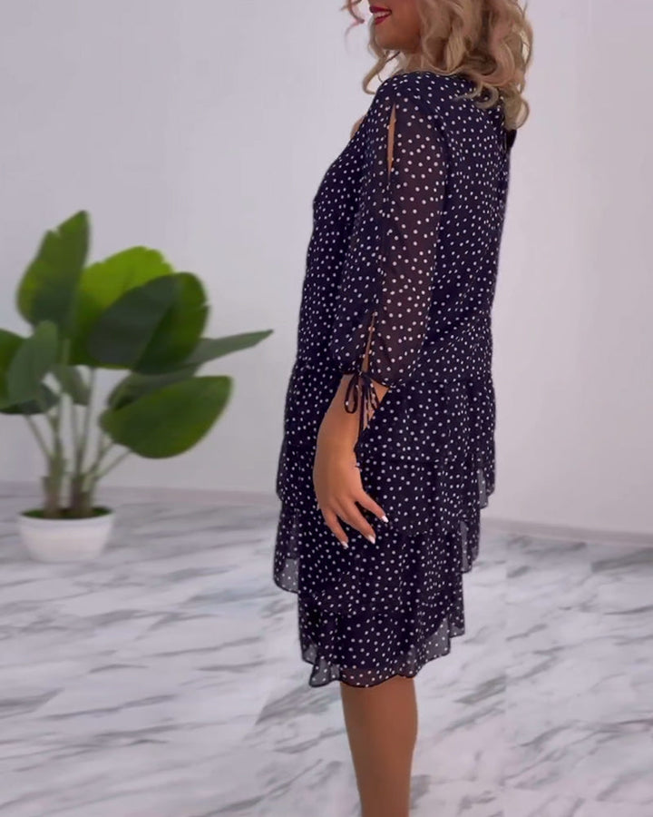 ELINA™ - Dotted Elegance Dress