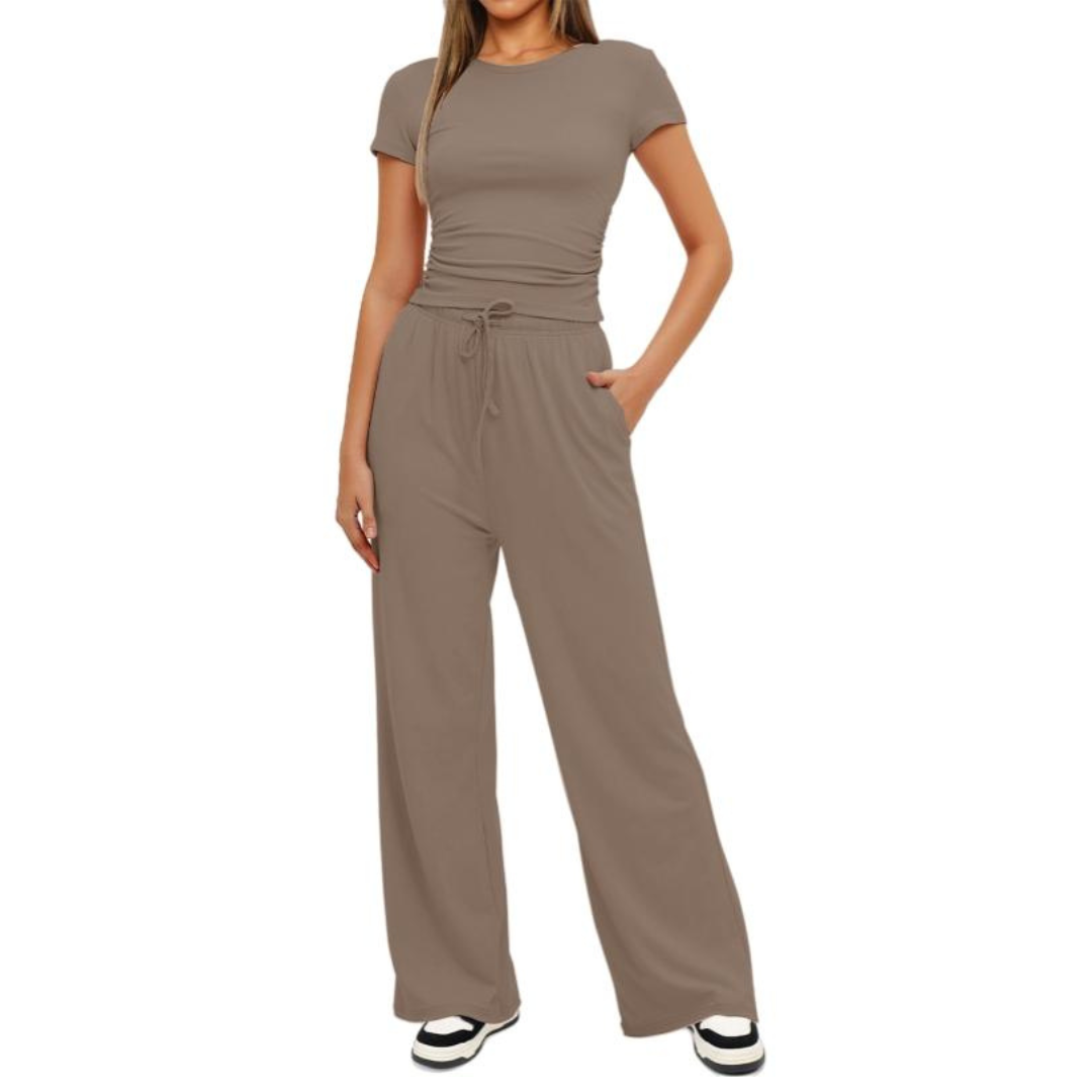 GLORIA™ – Cozy Bell Bottom Loungewear Set