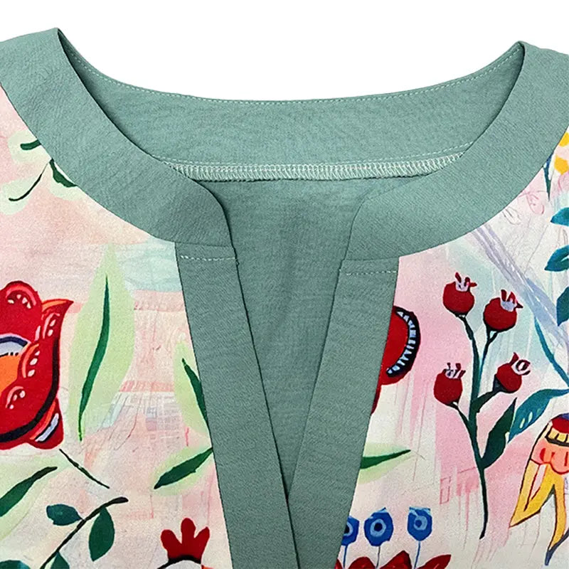 AMARRI - Classy Mixed Floral Vintage Blouse