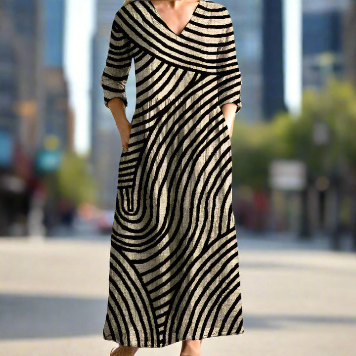 RAINE™ – Artistic Flow Maxi Dress