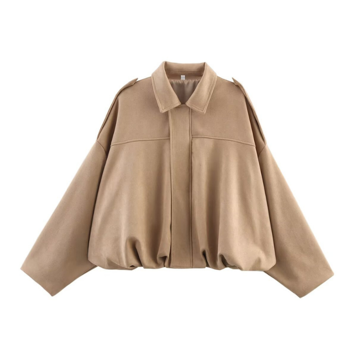 VALENTINA™ – Oversized Cropped Zip-Up Winter Jacket