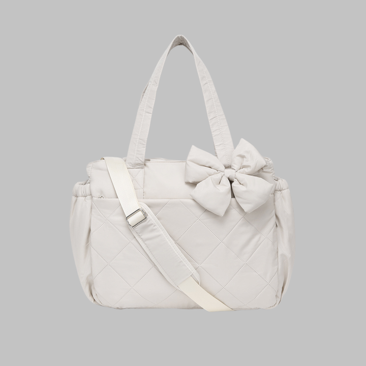 LEILANI™ - Chic Bow Laptop Friendly Puffy Handbag