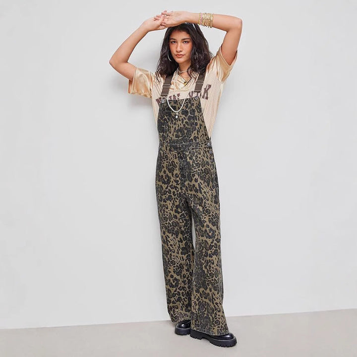 BLANCA™ – Retro Statement Wide-Leg Leopard Jumpsuit