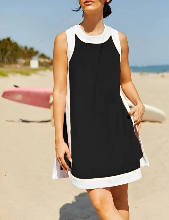 QUEENEE™ – Chic Sleeveless Pullover and Shorts Lounge Set