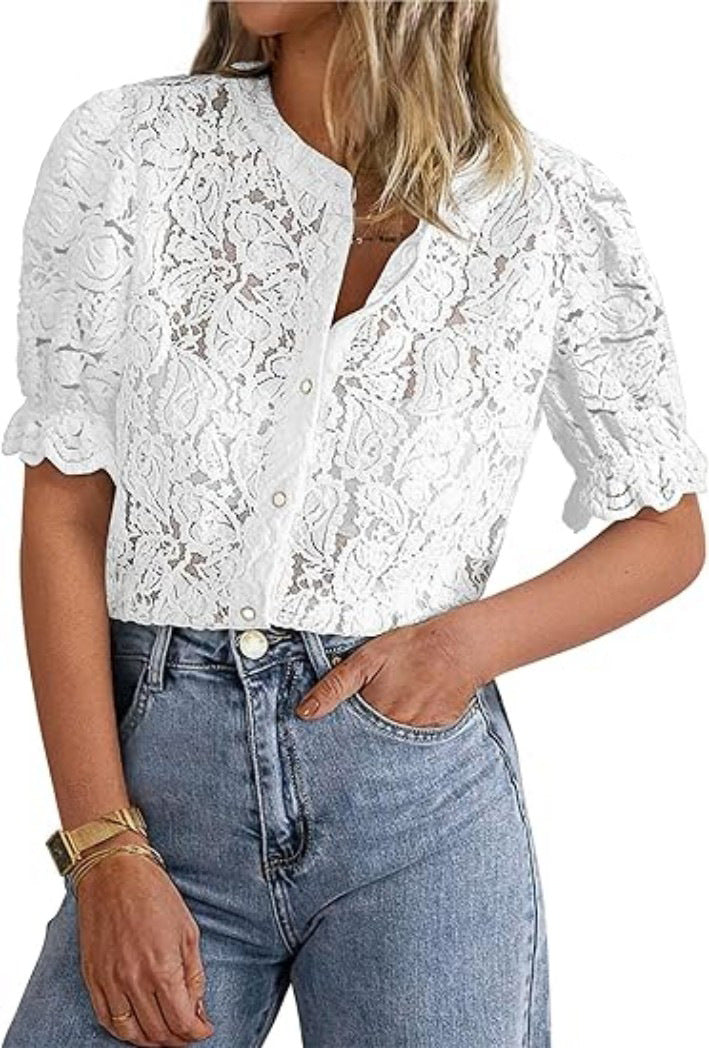 ILAW™ - Chic Long Sleeve Button Down Blouse