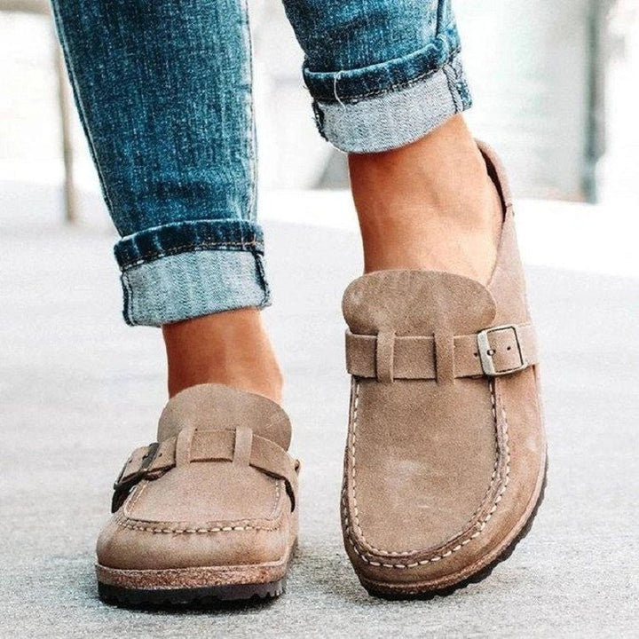 HOLLAND™ - Women Suede Cork Footbed Comfort Clogs