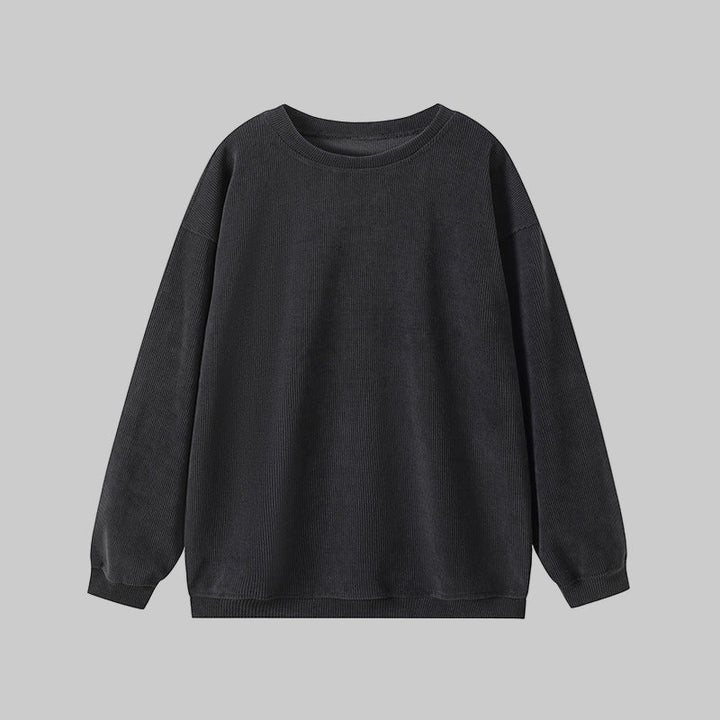 BRITLEY™ - Cozy Plain Long Sleeve Round Neck Sweatshirt