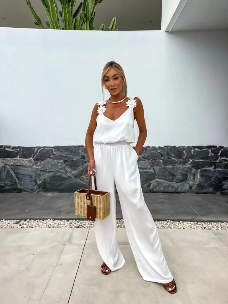 SAOIRSE™ - Sleeveless Wide-Leg Jumpsuit
