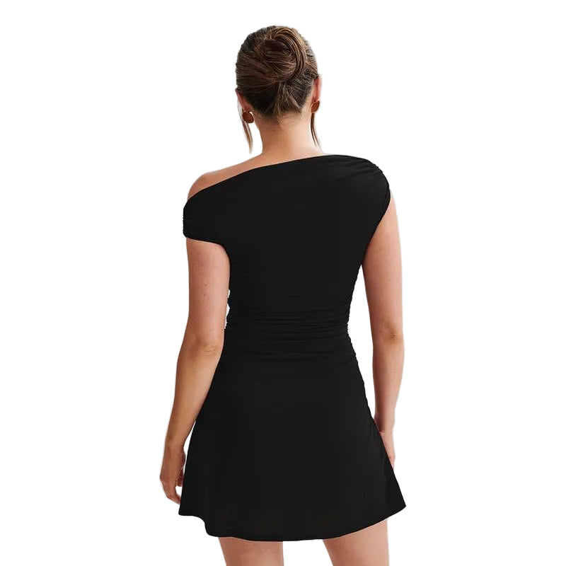 ALEXEI™ - Trendy Off Shoulder Ruched Bodycon Mini Dress