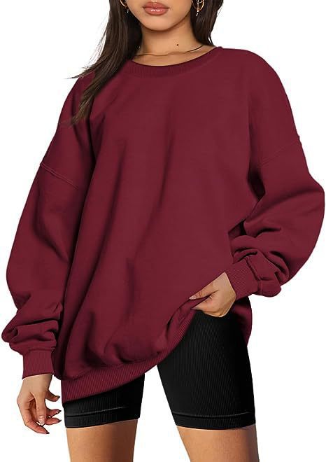 MARINIE™ - Women's Plus Size Oversized Crew Neck Sweatshirt