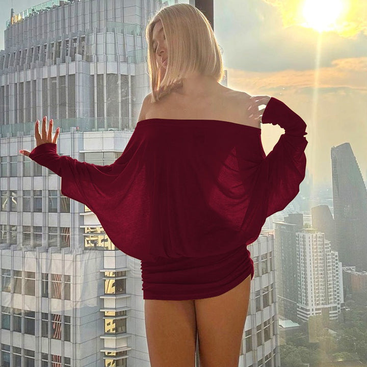 VALENCIA™ – Elegant Off-Shoulder Evening Mini Dress